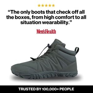 NWT Armadillo Thorn Men’s Winter Boots – Black – Size 12 / EU 44 – New With Tags